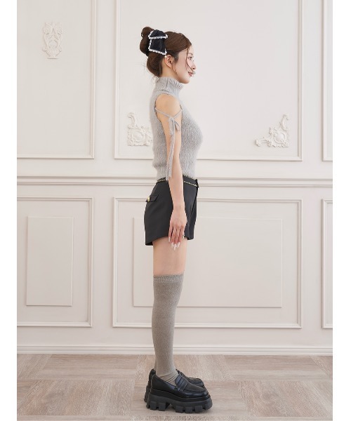 Darich(ダーリッチ)の「ダブルチェーンハイウエストショートパンツ(その他パンツ・レディース・ホワイト/ブラック/ベージュ/ブラウン・S/M)」の12枚目の写真