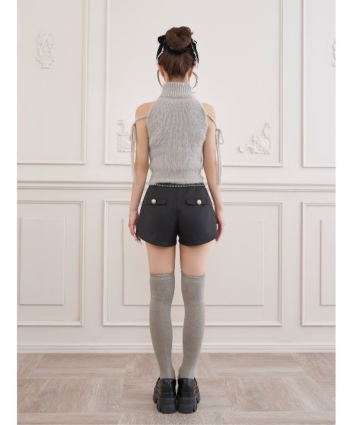 Darich(ダーリッチ)の「ダブルチェーンハイウエストショートパンツ(その他パンツ・レディース・ホワイト/ブラック/ベージュ/ブラウン・S/M)」の13枚目の写真