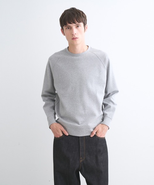 three dots(スリードッツ)の「ストレッチポンチ スウェットシャツ(シャツ/ブラウス・メンズ・グレー系その他/ホワイト/ブルー系その他/ブラック/チャコール・SMALL/LARGE/MEDIUM)」の3枚目の写真