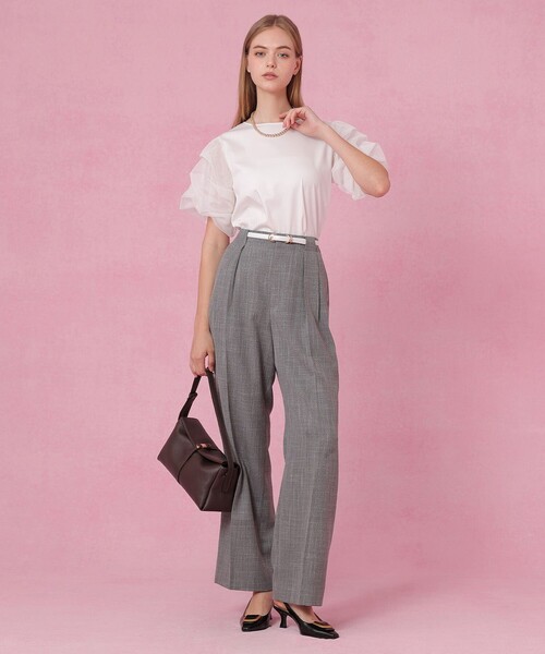ANAYI（アナイ）の「◇フラップホーボーショルダーバッグ（ショルダーバッグ・レディース・チョコ/グレイッシュベージュ/レッド・FREE）」の7枚目の写真
