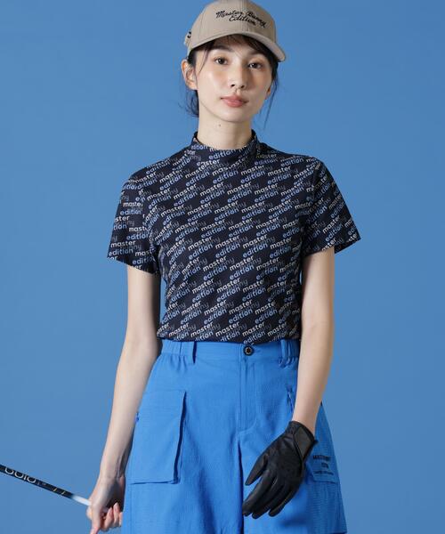 MASTER BUNNY EDITION(マスターバニーエディション)の「【MASTER BUNNY EDITION】リサイクルメッシュ半袖ハイネックカットソー(Tシャツ/カットソー・レディース・ベージュ/ブラック/ホワイト・MEDIUM/SMALL/LARGE)」の3枚目の写真