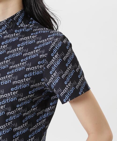MASTER BUNNY EDITION(マスターバニーエディション)の「【MASTER BUNNY EDITION】リサイクルメッシュ半袖ハイネックカットソー(Tシャツ/カットソー・レディース・ベージュ/ブラック/ホワイト・MEDIUM/SMALL/LARGE)」の6枚目の写真