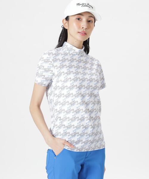 MASTER BUNNY EDITION(マスターバニーエディション)の「【MASTER BUNNY EDITION】リサイクルメッシュ半袖ハイネックカットソー(Tシャツ/カットソー・レディース・ベージュ/ブラック/ホワイト・MEDIUM/SMALL/LARGE)」の14枚目の写真