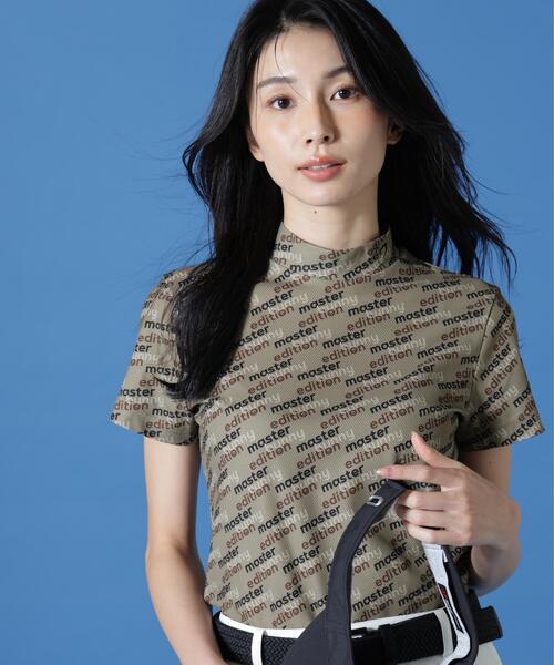 MASTER BUNNY EDITION(マスターバニーエディション)の「【MASTER BUNNY EDITION】リサイクルメッシュ半袖ハイネックカットソー(Tシャツ/カットソー・レディース・ベージュ/ブラック/ホワイト・MEDIUM/SMALL/LARGE)」の22枚目の写真