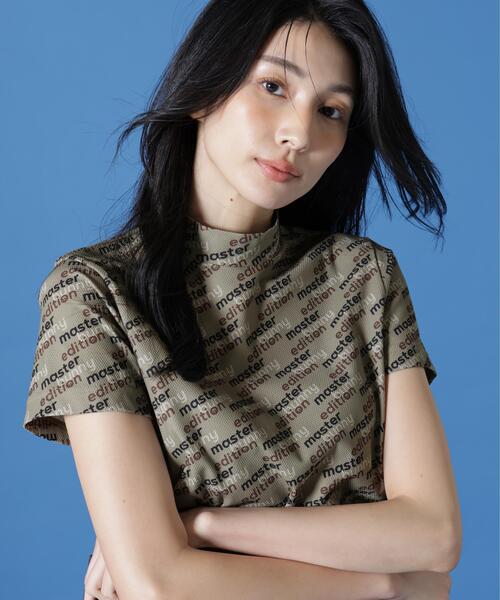 MASTER BUNNY EDITION(マスターバニーエディション)の「【MASTER BUNNY EDITION】リサイクルメッシュ半袖ハイネックカットソー(Tシャツ/カットソー・レディース・ベージュ/ブラック/ホワイト・MEDIUM/SMALL/LARGE)」の21枚目の写真