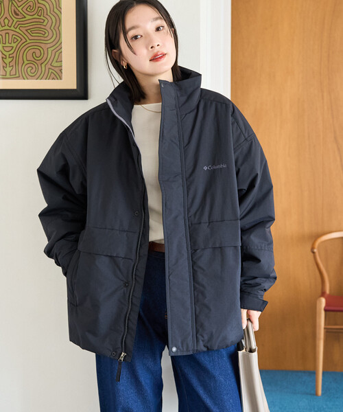 FREAK'S STORE(フリークスストア)の「限定展開 Columbia × FREAK'S STORE/コロンビア 別注 W Imperial Park Insulated Jacket/ウィメンズ インペリアル パーク インシュレイティド ジャケット(ダウンジャケット/コート・レディース・ブラック/ベージュ/チャコール・フリ-)」の8枚目の写真