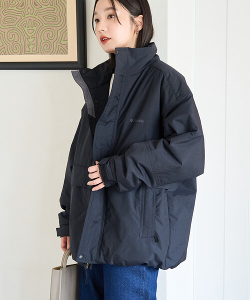 FREAK'S STORE(フリークスストア)の「限定展開 Columbia × FREAK'S STORE/コロンビア 別注 W Imperial Park Insulated Jacket/ウィメンズ インペリアル パーク インシュレイティド ジャケット(ダウンジャケット/コート・レディース・ブラック/ベージュ/チャコール・フリ-)」の9枚目の写真