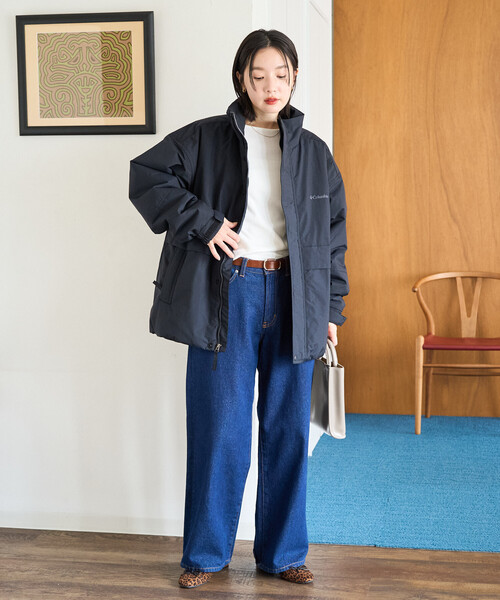 FREAK'S STORE(フリークスストア)の「限定展開 Columbia × FREAK'S STORE/コロンビア 別注 W Imperial Park Insulated Jacket/ウィメンズ インペリアル パーク インシュレイティド ジャケット(ダウンジャケット/コート・レディース・ブラック/ベージュ/チャコール・フリ-)」の5枚目の写真