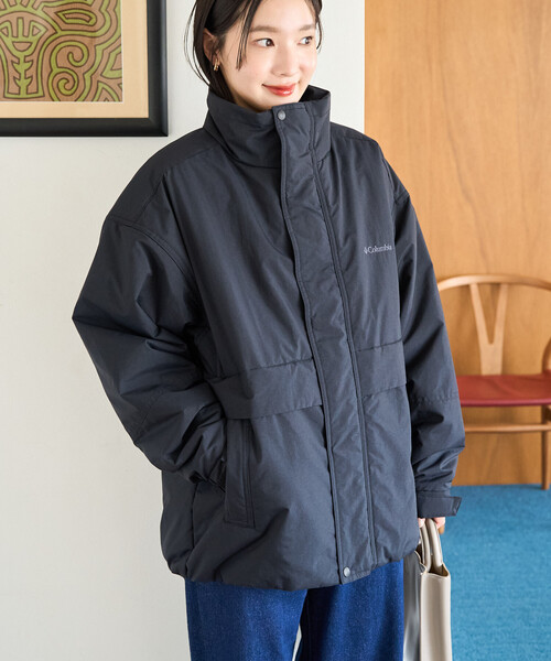 FREAK'S STORE(フリークスストア)の「限定展開 Columbia × FREAK'S STORE/コロンビア 別注 W Imperial Park Insulated Jacket/ウィメンズ インペリアル パーク インシュレイティド ジャケット(ダウンジャケット/コート・レディース・ブラック/ベージュ/チャコール・フリ-)」の6枚目の写真