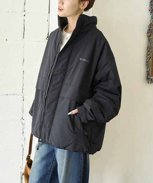 FREAK'S STORE(フリークスストア)の「限定展開 Columbia × FREAK'S STORE/コロンビア 別注 W Imperial Park Insulated Jacket/ウィメンズ インペリアル パーク インシュレイティド ジャケット(ダウンジャケット/コート・レディース・ブラック/ベージュ/チャコール・フリ-)」の14枚目の写真