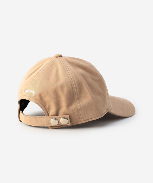 ORCIVAL(オーシバル)の「ORCIVAL | コットンツイル 6パネルキャップ UNISEX(キャップ・レディース・ベージュ/ブラック・F)」の7枚目の写真