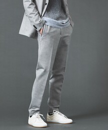 5351 POUR LES HOMMES | スモーク千鳥 ダウンファブリック テーパードスラックス(スラックス)