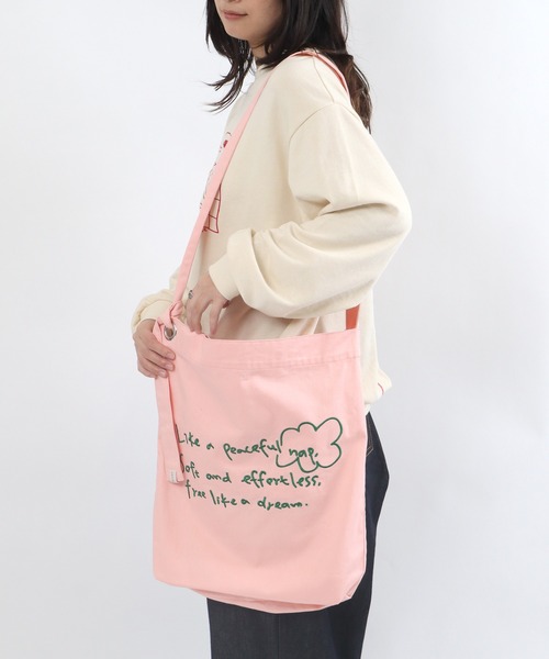 Snoozie（スヌージー）の「マルチウェイ刺繍ショルダーバッグ（ショルダーバッグ・レディース・イエロー/ピンク/アイボリー・FREE）」の3枚目の写真
