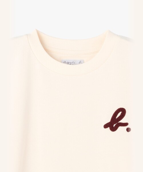 agnes b.(アニエスベー)の「メンズ "b."刺繍 半袖 Tシャツ(Tシャツ/カットソー・メンズ・ホワイト・1/2/3/0)」の3枚目の写真