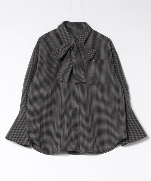 apres jour clair（アプレジュールクレア）の「【apres jour clair】チェックボウタイシャツ（シャツ/ブラウス・レディース・ホワイト系その他/ブラック/ブラウン系その他/ベージュ系その他・フリー/X-LARGE）」の7枚目の写真