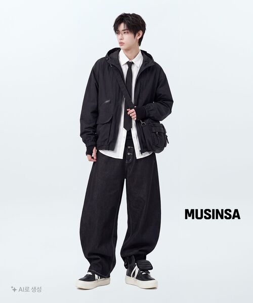 XTONZ(エクストーンズ)の「XP339 レタリングローカーブデニムパンツ (ブラック)(デニムパンツ・レディース・その他・LARGE/MEDIUM/SMALL)」の11枚目の写真
