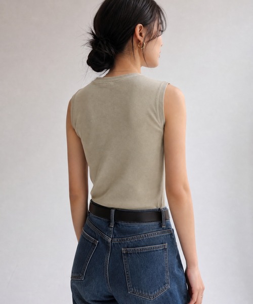 JOCOSA(ジョコサ)の「クルーネック ノースリーブトップス(タンクトップ・レディース・ダークグレー/グリーン/グレー/カーキ/ブラウン/ホワイト/ブラック・S/M/L)」の21枚目の写真