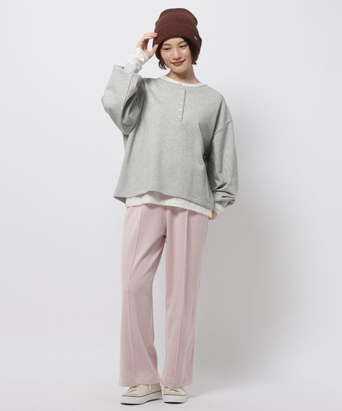 niko and...(ニコアンド)の「2WAYラビットベロアパンツ(その他パンツ・レディース・ライトグレー/ブラック/ダークブラウン/ブルー/グレー/ピンク・LONG/MEDIUM)」の12枚目の写真