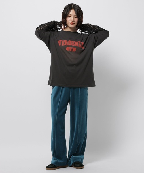 niko and...(ニコアンド)の「2WAYラビットベロアパンツ(その他パンツ・レディース・ライトグレー/ブラック/ダークブラウン/ブルー/グレー/ピンク・LONG/MEDIUM)」の16枚目の写真