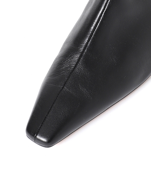 ATELIER BRUGGE(アトリエブルージュ)の「【atelier brugge/アトリエブルージュ】Soft square toe ankle boots(ブーツ・レディース・ブラック/キャメル・24.5cm/23.5cm/22.5cm)」の12枚目の写真