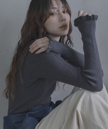 URBAN RESEARCH Sonny Label（アーバンリサーチサニーレーベル）の「静電防止フリルハイネックリブニットプルオーバー（ニット/セーター）」
