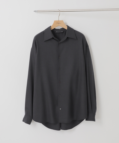 EDIFICE(エディフィス)の「ウール ツイル シャツ(シャツ/ブラウス・メンズ・チャコールグレー/ブラウン・SMALL/MEDIUM/LARGE)」の10枚目の写真