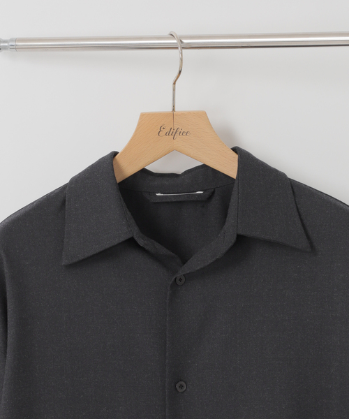 EDIFICE(エディフィス)の「ウール ツイル シャツ(シャツ/ブラウス・メンズ・チャコールグレー/ブラウン・SMALL/MEDIUM/LARGE)」の11枚目の写真