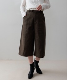 【on:nue】[3色展開/2サイズ展開] ダブルボタンバイカラーバミューダパンツ/26-27 AW COLLECTION