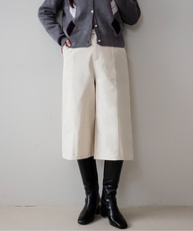 【on:nue】[3色展開/2サイズ展開] ダブルボタンバイカラーバミューダパンツ/26-27 AW COLLECTION