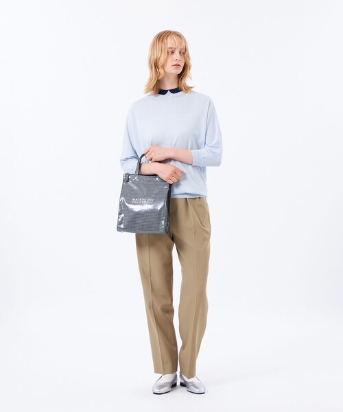 MACKINTOSH PHILOSOPHY(マッキントッシュ フィロソフィー)の「【Cleric Collar Knit(クレリックカラーニット)】ドルマンスリーブ(ニット/セーター・レディース・ブルー/ダークネイビー/ブラウン系その他4/レッド系その他2・38)」の7枚目の写真