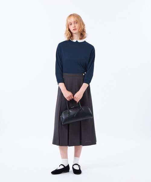 MACKINTOSH PHILOSOPHY(マッキントッシュ フィロソフィー)の「【Cleric Collar Knit(クレリックカラーニット)】ドルマンスリーブ(ニット/セーター・レディース・ブルー/ダークネイビー/ブラウン系その他4/レッド系その他2・38)」の8枚目の写真