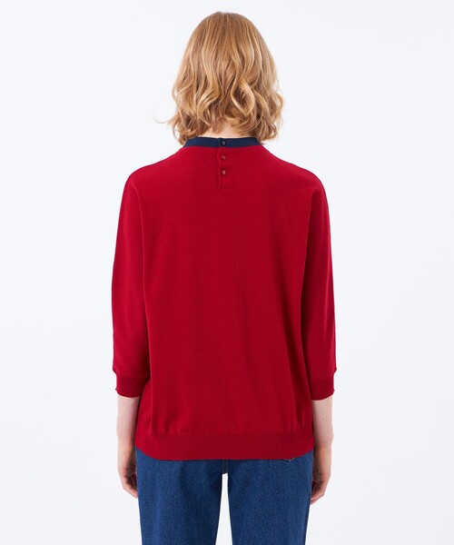 MACKINTOSH PHILOSOPHY(マッキントッシュ フィロソフィー)の「【Cleric Collar Knit(クレリックカラーニット)】ドルマンスリーブ(ニット/セーター・レディース・ブルー/ダークネイビー/ブラウン系その他4/レッド系その他2・38)」の12枚目の写真