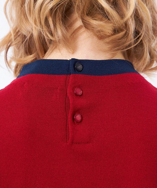 MACKINTOSH PHILOSOPHY(マッキントッシュ フィロソフィー)の「【Cleric Collar Knit(クレリックカラーニット)】ドルマンスリーブ(ニット/セーター・レディース・ブルー/ダークネイビー/ブラウン系その他4/レッド系その他2・38)」の14枚目の写真