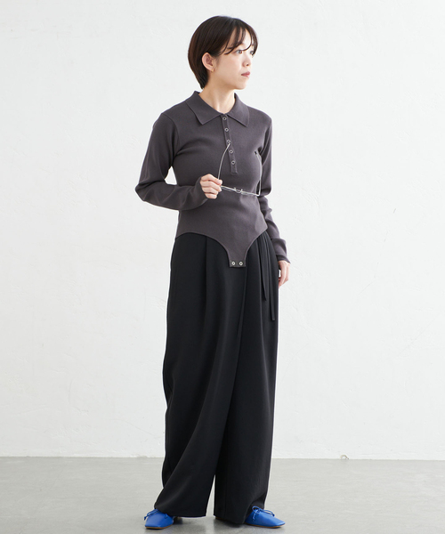 IENA(イエナ)の「《一部店舗限定》ニットボディスーツ(ニット/セーター・レディース・チャコールグレー/ブラウン・FREE)」の22枚目の写真