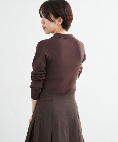 IENA(イエナ)の「《一部店舗限定》ニットボディスーツ(ニット/セーター・レディース・チャコールグレー/ブラウン・FREE)」の5枚目の写真