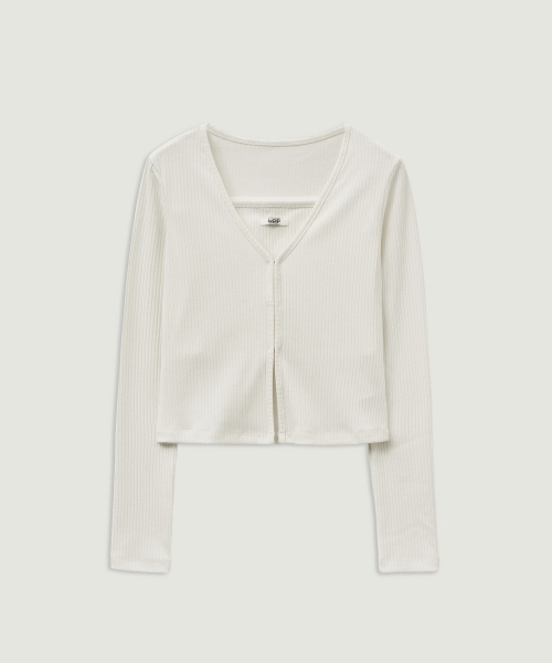 LMOOD WOMEN(エルムード ウーマン)の「SISTER Ribbed Top and Cardigan Ivory(カーディガン/ボレロ・レディース・その他・36/38)」の2枚目の写真