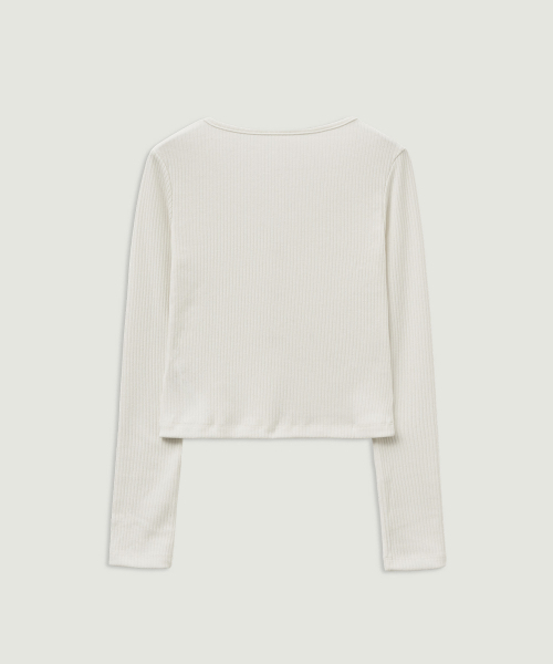 LMOOD WOMEN(エルムード ウーマン)の「SISTER Ribbed Top and Cardigan Ivory(カーディガン/ボレロ・レディース・その他・36/38)」の3枚目の写真