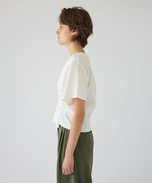 RIM.ARK(リムアーク)の「Refined 2way cut tops(Tシャツ/カットソー・レディース・ホワイト/ブラック・FREE)」の13枚目の写真