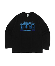 ブルーフレイム ロゴ ロングスリーブ(ブラック)