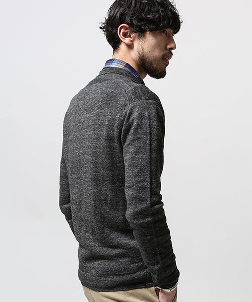 NANO universe(ナノユニバース)の「フレンチリネンラペルカーデ L/S(カーディガン/ボレロ・メンズ・インディゴブルー/ネイビー/ブラック/グレー・LARGE/SMALL/X-LARGE/MEDIUM)」の12枚目の写真