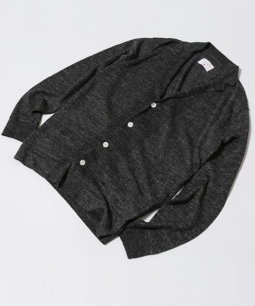 NANO universe(ナノユニバース)の「フレンチリネンラペルカーデ L/S(カーディガン/ボレロ・メンズ・インディゴブルー/ネイビー/ブラック/グレー・LARGE/SMALL/X-LARGE/MEDIUM)」の13枚目の写真