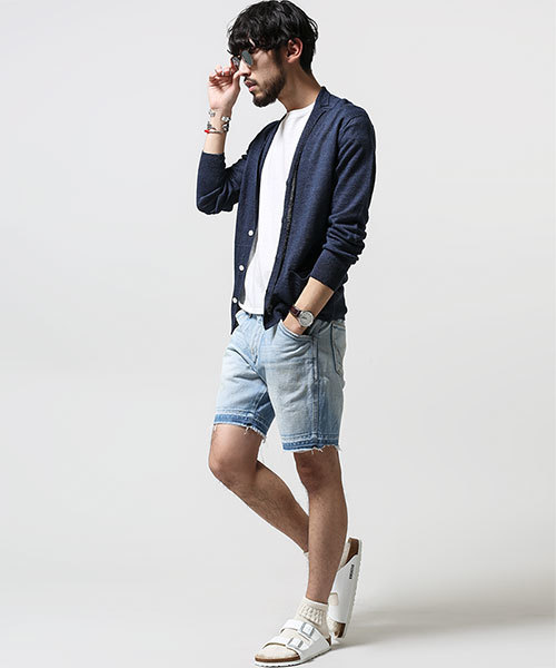 NANO universe(ナノユニバース)の「フレンチリネンラペルカーデ L/S(カーディガン/ボレロ・メンズ・インディゴブルー/ネイビー/ブラック/グレー・LARGE/SMALL/X-LARGE/MEDIUM)」の10枚目の写真