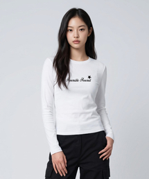 アナラブルスター クロップド長袖Tシャツ (VLS232) ホワイト