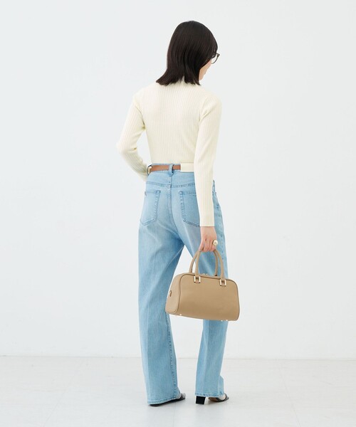 NOLLEY’S Sophi（ノーリーズソフィ）の「《手洗い可能》ワイドリブハイネックプルオーバー（ニット/セーター・レディース・ミント/ブラック/オフホワイト・38）」の21枚目の写真