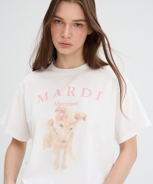 JEONGHAN着用】【UNISEX】TSHIRT NEZ TOUT ROSE / ユニセックス T