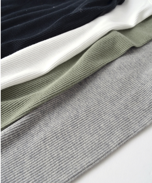 SHIPS for women（シップスフォーウィメン）の「ペルビアンコットン丸胴タンクトップ◇（タンクトップ・レディース・ライトホワイト/ブラック/グレー/オリーブ・38/36）」の7枚目の写真