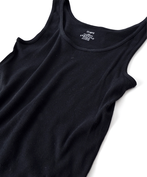 SHIPS for women（シップスフォーウィメン）の「ペルビアンコットン丸胴タンクトップ◇（タンクトップ・レディース・ライトホワイト/ブラック/グレー/オリーブ・38/36）」の10枚目の写真