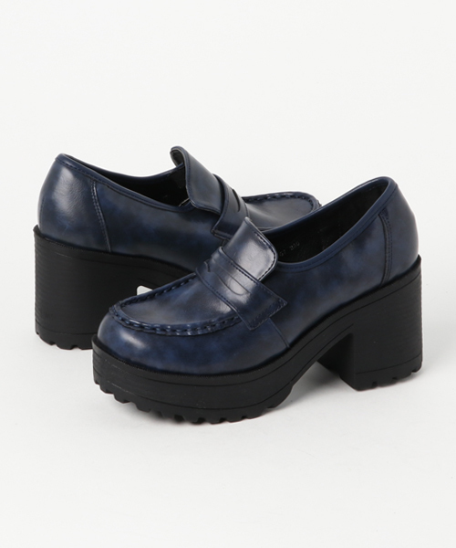 YOSUKE（ヨースケ）の「「YOSUKE/ヨースケ」アツゾココインローファー（ローファー・レディース・ブラック/ダークブラウン/クリアブラック/ワイン/ネイビー・24.5/25/23.5/24/23）」の5枚目の写真