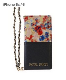 ROYAL PARTY | iPhone6/6s 【ROYAL PARTY/ロイヤルパーティー】 花柄 手帳ケース 「花総柄ハーフ」(スマホケース/カバー)