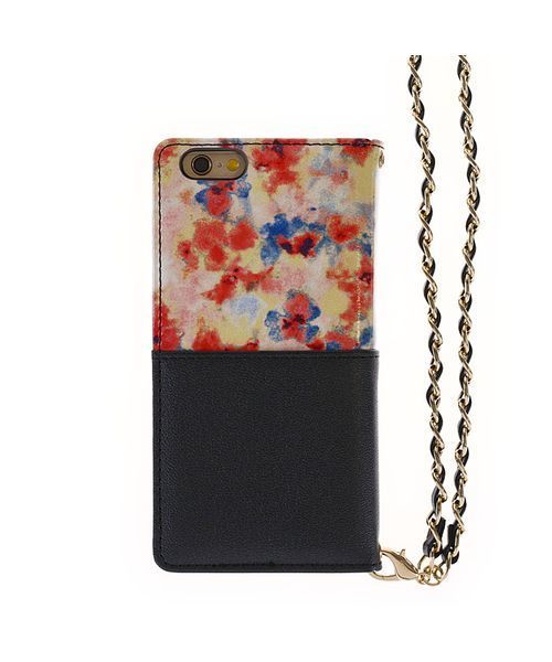 ROYAL PARTY(ロイヤルパーティー)の「iPhone6 iPhone6s ROYALPARTY「花総柄ハーフ/手帳ケース」(スマホケース/カバー・レディース・レッド/ブルー・ONE SIZE)」の4枚目の写真